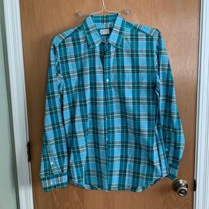Men’s J Crew checked button down